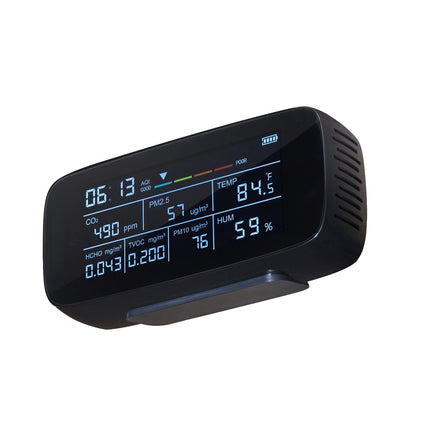 Air Quality Monitor 9-In-1, CO2 PM2.5 TVOC, Alarm