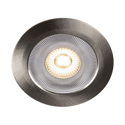 Alice 12V Recessed downlight 2700K IP44 340lm Brushed steel 1-pack
