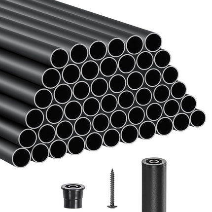 Aluminum Stair Balusters 51 Pack, 32 In, 3/4 In Round