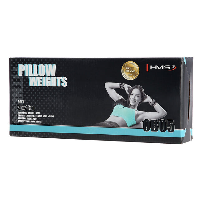 Čiurnos ir riešo svarmenys, 2 x 2 kg, pilki