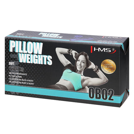 Čiurnos ir riešo svarmenys, mėlyni, 2 x 0,7 kg