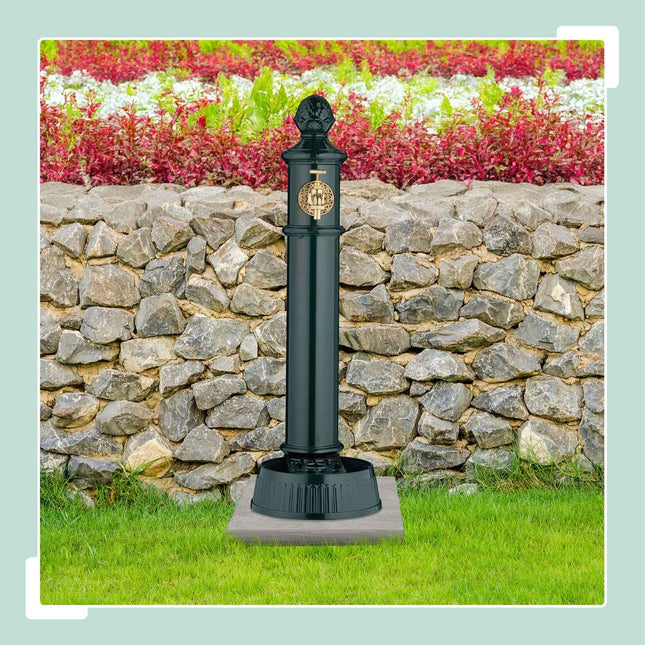 Antikvarinis kolonos fontanas su čiaupu ir praustuvu - 83 cm