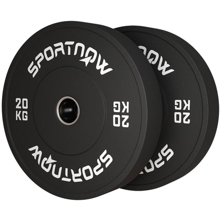 2 svarmenų rinkinys, 2 x 20 kg svarmenys, svorio plokščių rinkinys, svorio plokštės 5 cm hantelių strypui, Ø 50 mm anga, juodos spalvos