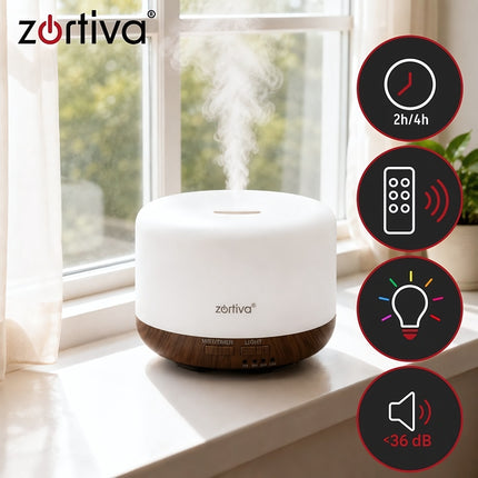 Aroma Diffuser Humidifier 300 ml with Remote Control, 7 Light Colours, Timer
