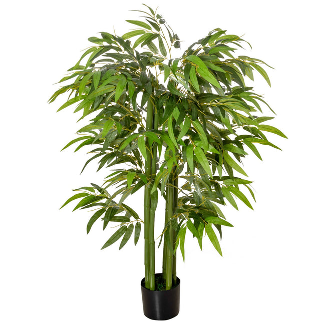 Dirbtinis bambukas, didelis 140 cm dirbtinis augalas, plastikiniai dirbtiniai augalai vazone, dirbtinis bambukas su 780 lapų, kaip tikras, svetainės, miegamojo, biuro, sodo moderniai dekoracijai