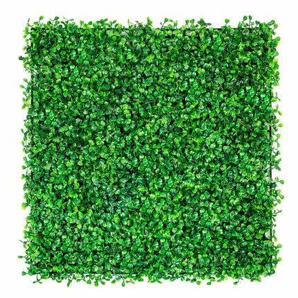 Artificial Boxwood Panels 12-Pack 10x10 In, UV Protected