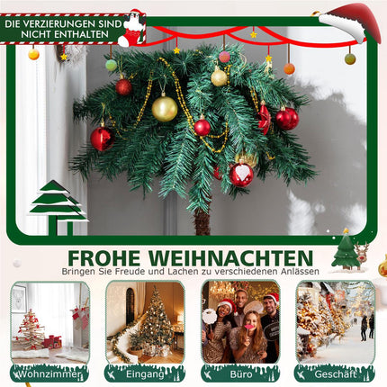 Dirbtinė Kalėdų palmė 150 cm, 150 šiltai baltų LED