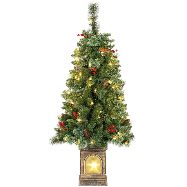 Dirbtinė Kalėdų eglutė, 120 cm, 100 LED lempučių, 8 režimai