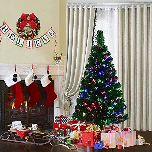 Dirbtinė Kalėdų eglutė 120 cm, šviesolaidinės LED lemputės