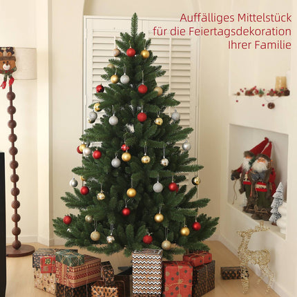 Artificial 180cm Christmas tree, 880 laces, flame retardant