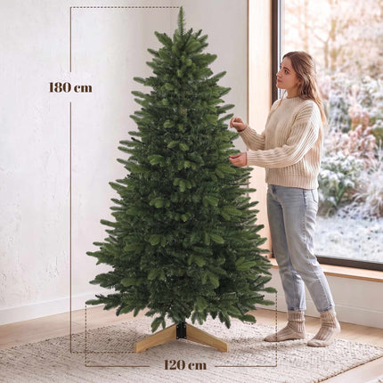 Dirbtinė Kalėdų eglutė 180 cm, Fraserio eglė su mediniu stovu