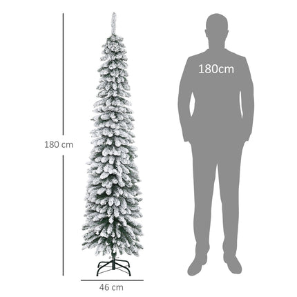 Dirbtinė Kalėdų eglutė, 180 cm, Snieguotos šakos, Naudojama viduje