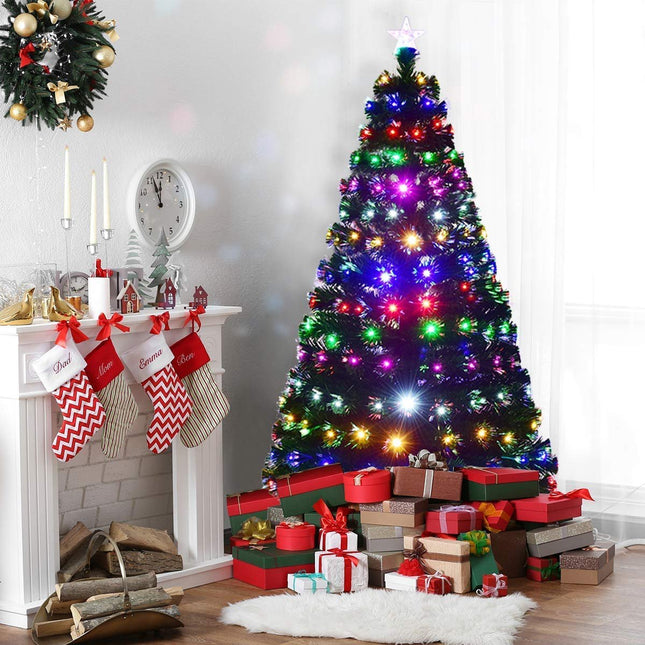 Dirbtinė Kalėdų eglutė 210 cm, 280 LED, metalinis stovas