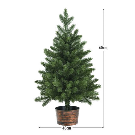 Dirbtinė Kalėdų eglutė 60 cm, vazone, 50 viršūnėlių, PE