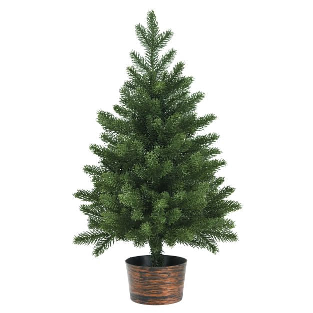 Dirbtinė Kalėdų eglutė 60 cm, vazone, 50 viršūnėlių, PE