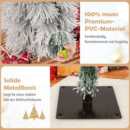 Dirbtinė Kalėdų eglutė su lemputėmis, 90-150 cm, snieguota