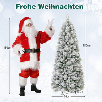 Dirbtinė Kalėdų eglutė su lemputėmis, 180 cm, žalia