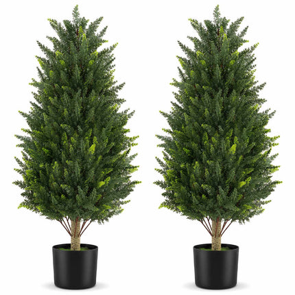 Dirbtinis kiparisas, 92 cm, atsparus oro sąlygoms, 2 vnt. pakuotėje