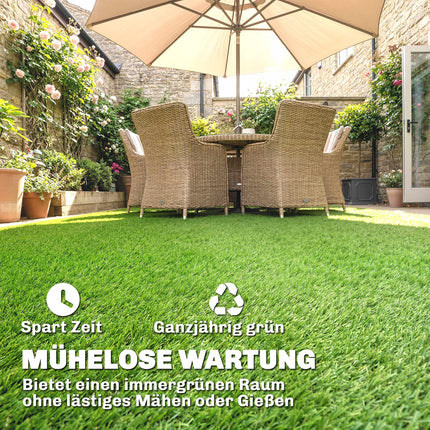 Dirbtinė žolė 100x400 cm, savaime drenuojanti, 10 mm aukščio