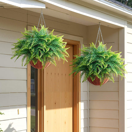 Artificial Hanging Boston Ferns, 2-Pack, 23 In