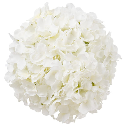 Artificial Hydrangea Flowers, 305 White Silk Stems