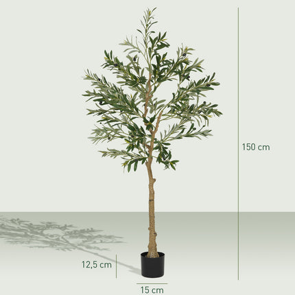 Dirbtinė alyvmedis, 150 cm, 720 lapų, 40 alyvuogių