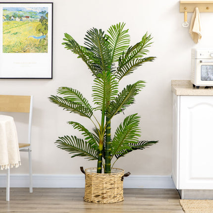 Dirbtinė Palmė, Dirbtinis Augalas, Cemento Užpildas, 150 Cm, Žalias Vidui