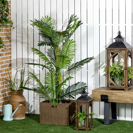 Dirbtinė Palmė, Dirbtinis Augalas, Cemento Užpildas, 150 Cm, Žalias Vidui