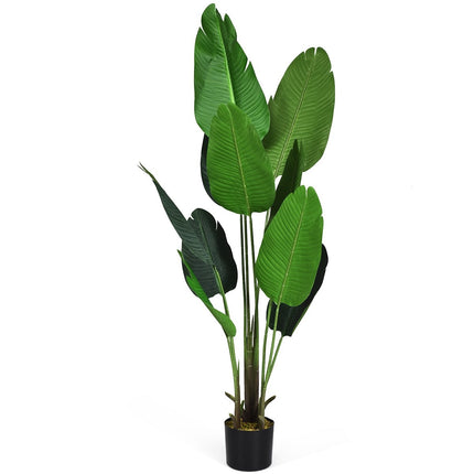 Dirbtinis augalas, dirbtinis žalias augalas, 160 cm, tropinė palmė, dirbtinis augalas, monstera, gyvatė
