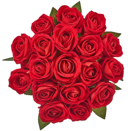 Artificial Roses, 60 Red Foam Roses With Stems