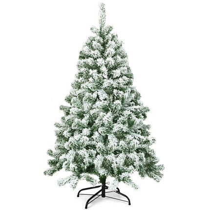 Artificial Snow-Covered Christmas Tree, 135 cm, PVC Needles