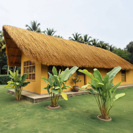 Artificial Thatch Roof Roll 0.4 x 1.2 m, Waterproof, Fire-Resistant