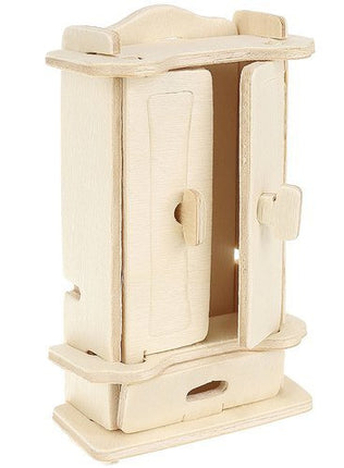 A set of wooden furniture for dolls 34 pcs.