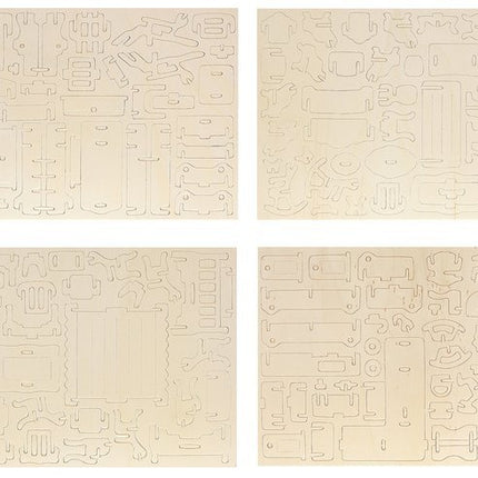 A set of wooden furniture for dolls 34 pcs.