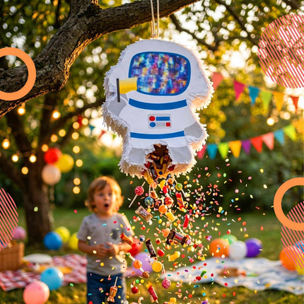 Astronauto Pinjatos rinkinys su pagaliuku ir kauke