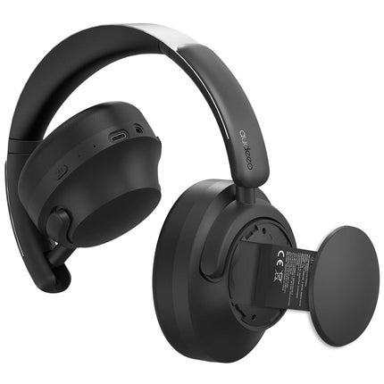 Audeeo Melovibe Pro II Hybrid ANC Over-Ear Headphones, Up to 110 Hours, Black