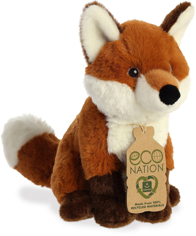 Pliušinė lapė „Aurora Eco Nation“, 19 cm