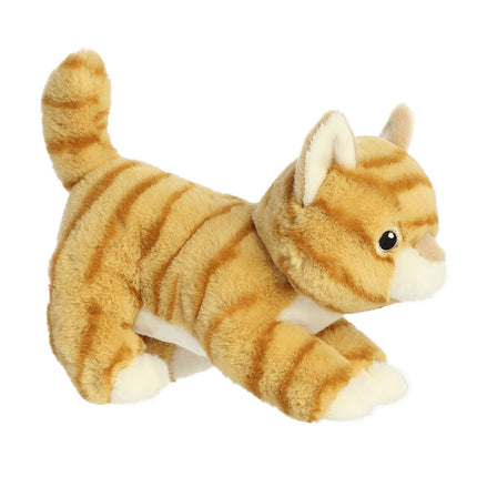 Aurora Eco Nation pliušinis oranžinis dryžuotas žaislas, 15 cm