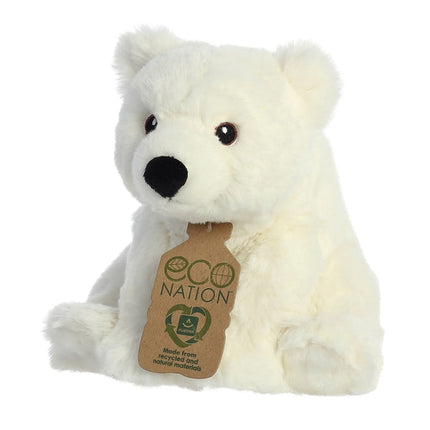 Pliušinis baltasis lokys „Aurora Eco Nation“, 24 cm