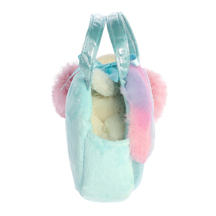 Aurora Fancy Pals pliušinis šuniukas cukraus vatos maišelyje, 20 cm