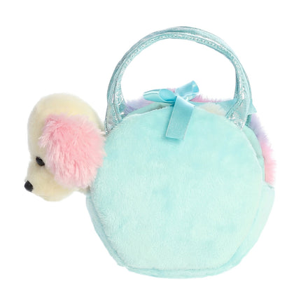 Aurora Fancy Pals pliušinis šuniukas cukraus vatos maišelyje, 20 cm