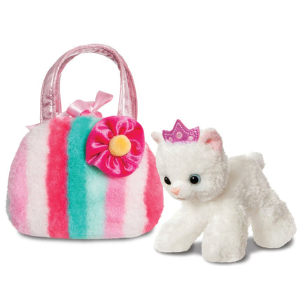 Aurora Fancy Pals minkštas žaislas katė maišelyje, 20 cm