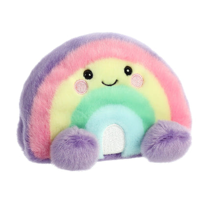 Pliušinis žaislas „Aurora Palm Pals“ vaivorykštė, 7 cm
