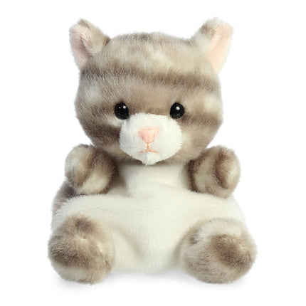 Aurora Palm Pals minkštas žaislas pilka dryžuota katė, 11 cm