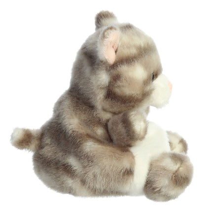Aurora Palm Pals minkštas žaislas pilka dryžuota katė, 11 cm