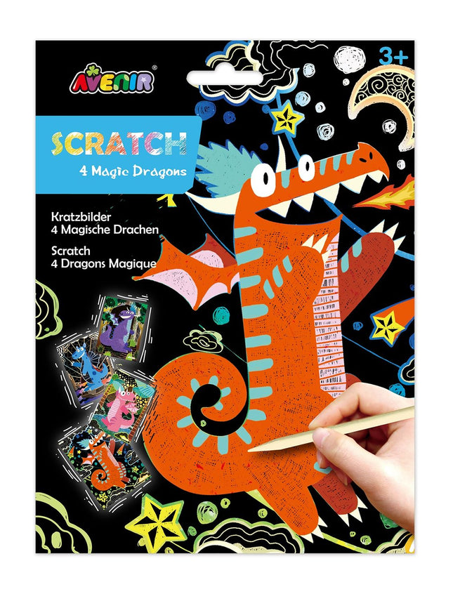 Avenir Scratch 4 stebuklingi drakonai