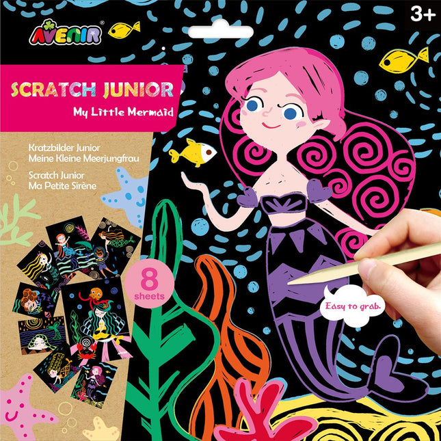 Avenir Scratch rinkinys vaikams „Mano mažoji undinėlė“