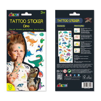 Avenir tatuiruotės lipdukas Dino
