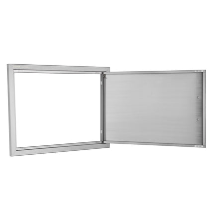 BBQ Access Door, 27x20 in Stainless Steel Flush Mount