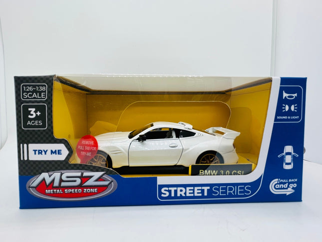 BMW 3.0 CSL liejimo būdu pagamintas modelis, 1:32 mastelio, kolekcinis automobilis